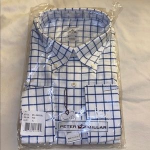 Peter Millar XL white & blue button down